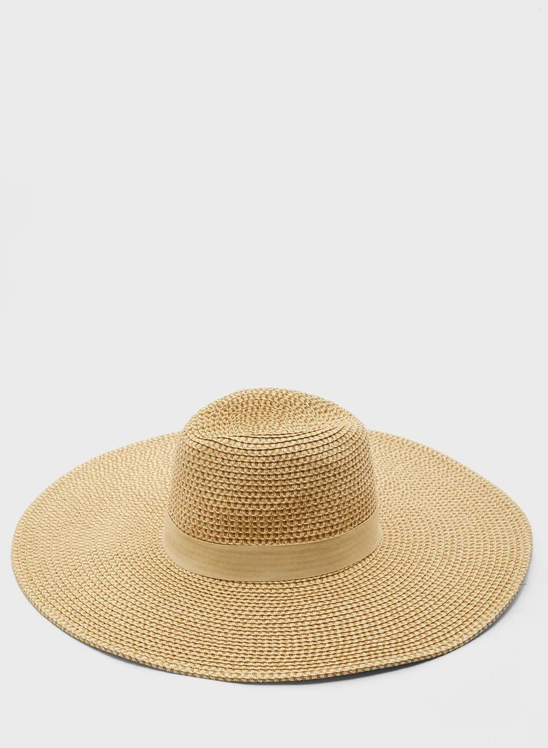 FOREVER 21 Panama Straw Floppy Hat