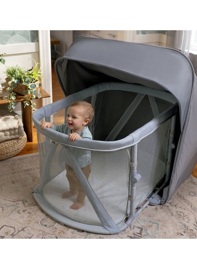 ingenuity Dream Retreat 3 In 1 Portable Sleep Solution Playard And Bassinet With Shade 0 To 24 Month - Image 4