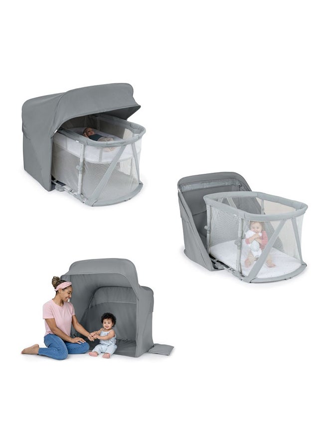 ingenuity Dream Retreat 3 In 1 Portable Sleep Solution Playard And Bassinet With Shade 0 To 24 Month - Image 2