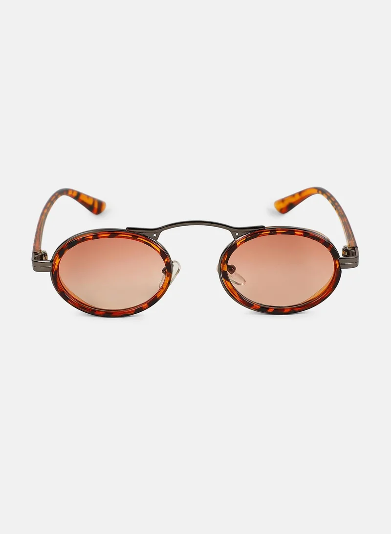 Haute Sauce Polarized Full Rim Oval Sunglasses For Women