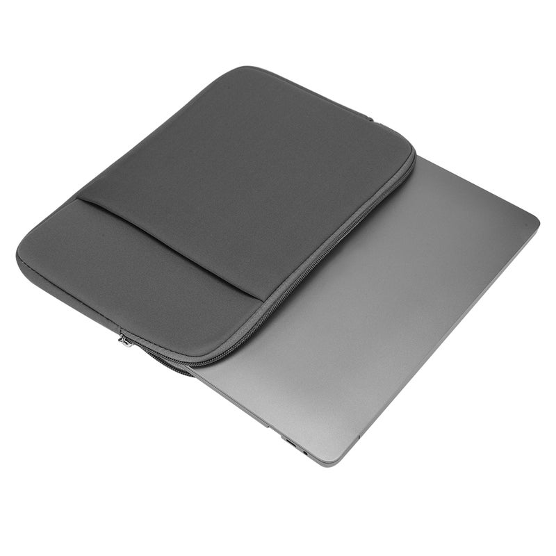11 Inch Portable Slim Laptop Shockproof Sleeve Case Envelope Protective Brushed Bag with PocketGrey - Image 4