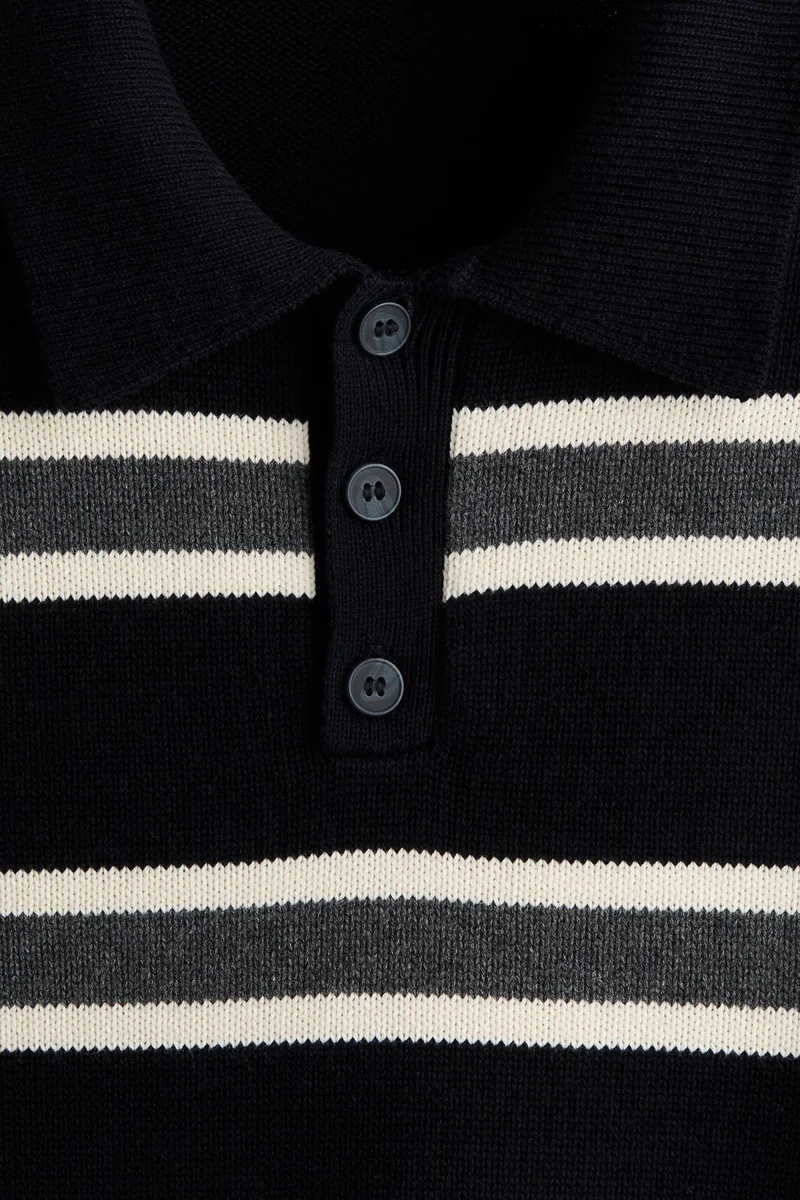H&M Loose Fit Knitted polo shirt