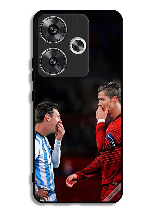 Covernex Xiaomi Redmi Turbo 3 5G Protective Case Cover Ronaldo & Messi In One Frame  - Image 1