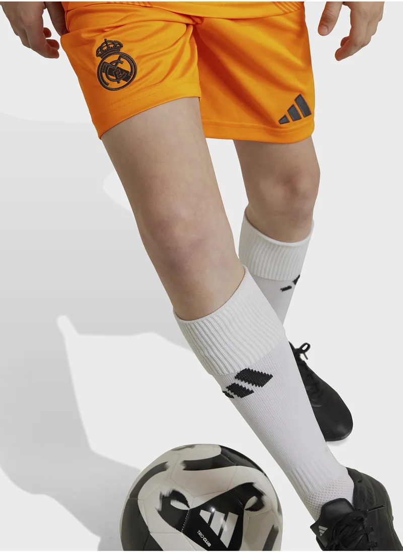 Adidas Youth Real Madrid 24/25 Stadiumaway Shorts