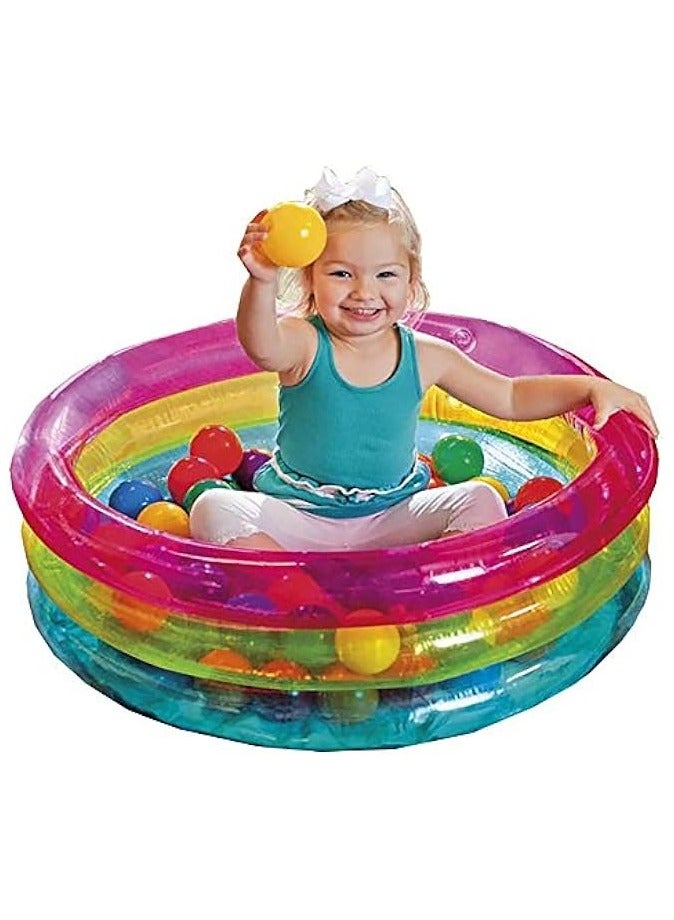 PROMASS Inflatable Baby 50 Balls Pit, 86 X 25 Cm – 1/3 A – , Multi Color - Image 3