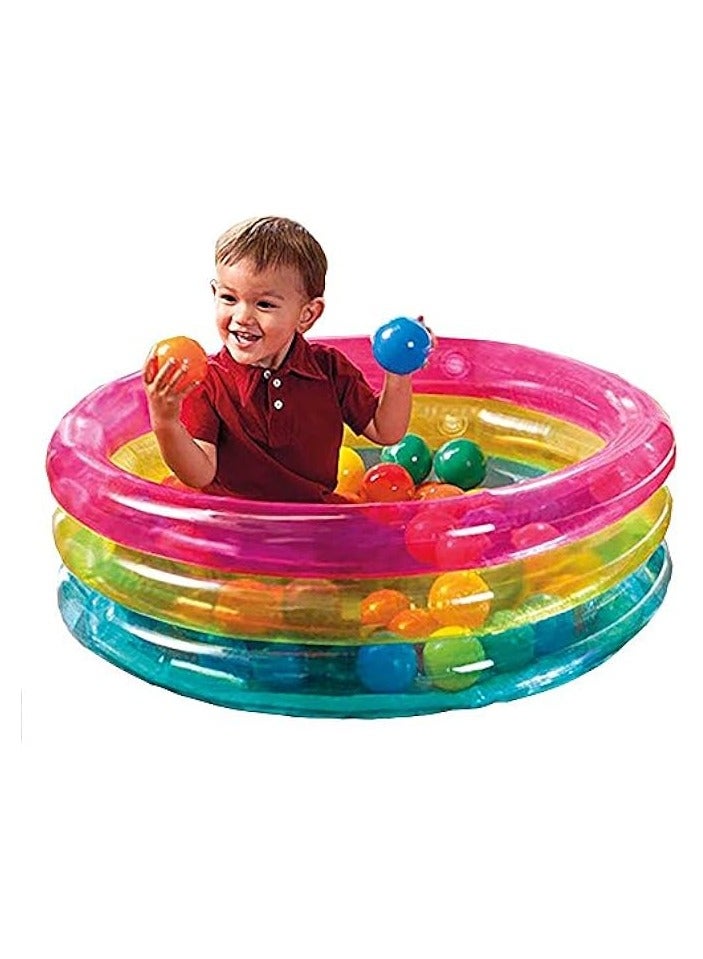 PROMASS Inflatable Baby 50 Balls Pit, 86 X 25 Cm – 1/3 A – , Multi Color - Image 4