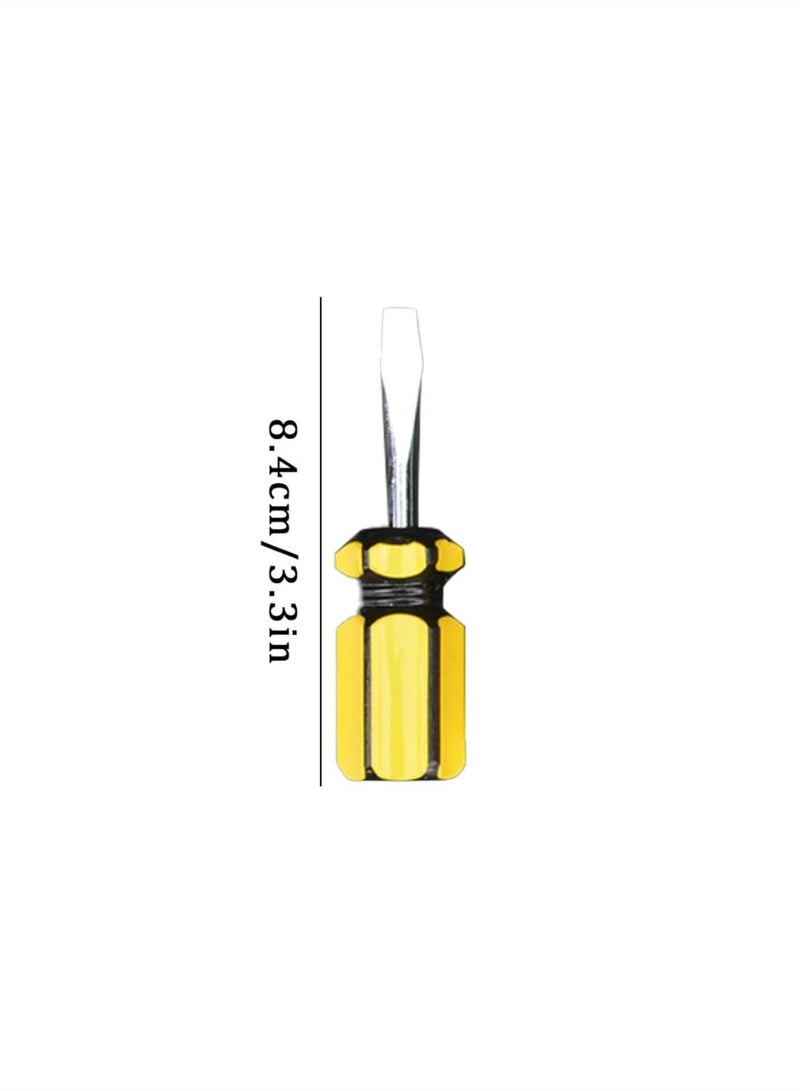 GGOOT Hardware Tools PVC Handle Driver Metric Single Use Steel Flathead Screwdriver Screwdriver Set 2-Piece (H, One Size)  - Image 4
