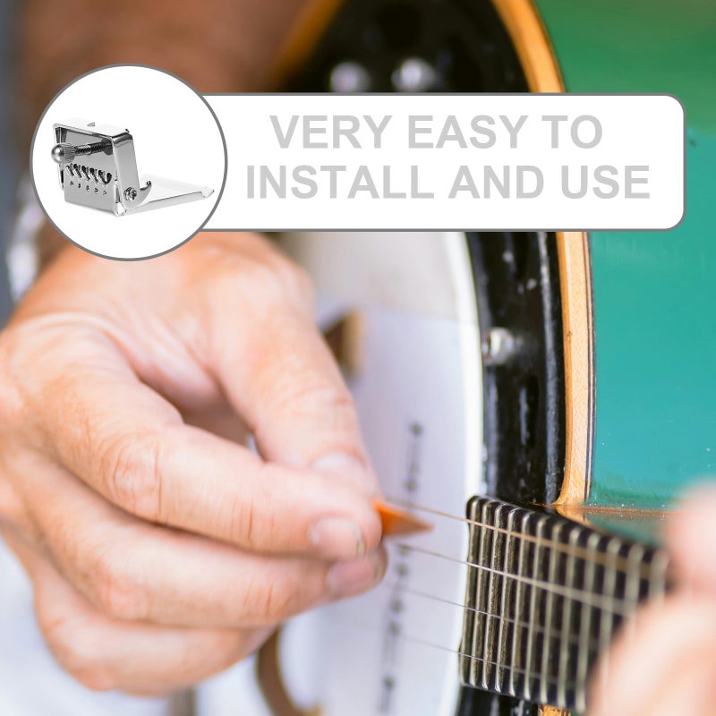 Plated Tailpiece Replacement Accessory for 5 String Banjo HA151 - Image 5