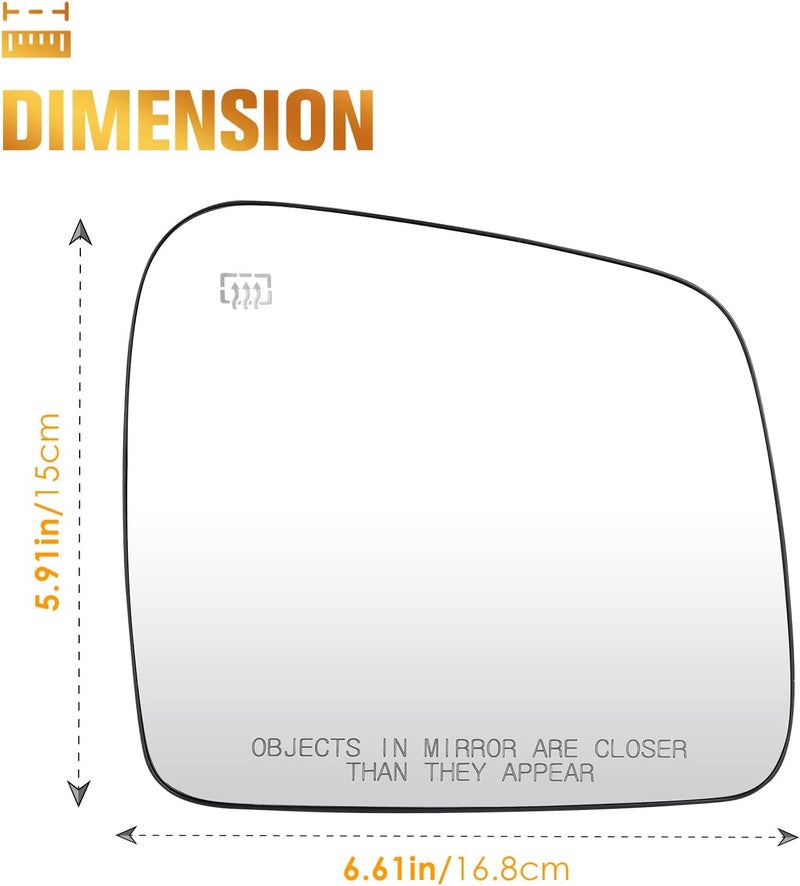 AEagle زجاج مرآة مدفأ AEagle لدودج دورانجو وجيب جراند شيروكي - Image 5