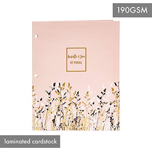 Pukka Pad, Rochelle & Jess Folders – 6 Pack of Pocket Portfolios with 3 Hole-Punches for Standard Ring Biners – Measures 11.75 x 9.5inches – Compatible with A4 and Letter Sized Paper Documents - Image 4