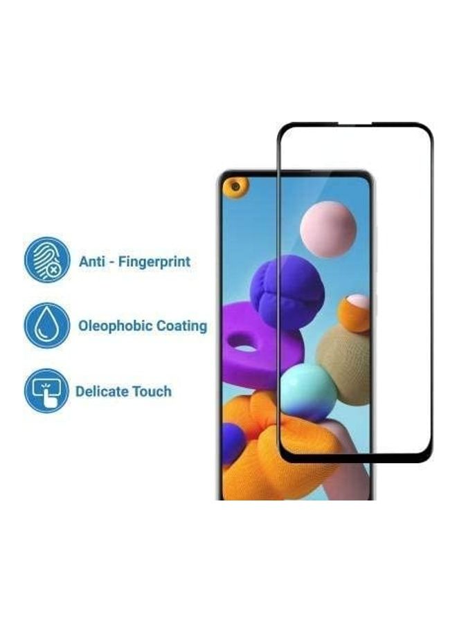 ICS Screen Protector For Samsung Galaxy A21s Clear/Black - Image 2
