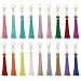 HOVEOX 18 Pieces Artificial Leather Tassel Faux Leather Tassel Bulk Keychain Tassels for Handbag Keychain and Craft - Image 2