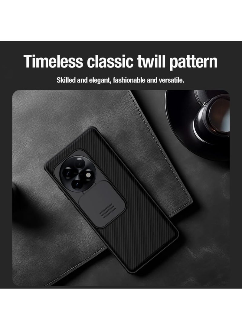 Nillkin Case for OnePlus 13 (2024),Frosted Anti-fall Protective Phone Case with Sliding Window Lens Protection,Ultra-Thin Shockproof Protective Back Cover for OnePlus13 (Black)  - Image 2
