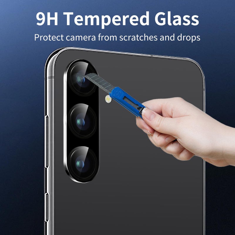 Dengduoduo 3 Pack Camera Lens Protector for Samsung Galaxy S25, Tempered Glass Camera Protector Lens Cover, Ultra HD, 9H Hardness, Anti-Scratch, Case Friendly, Easy to Install [No Affect on Night Shots] - Image 4
