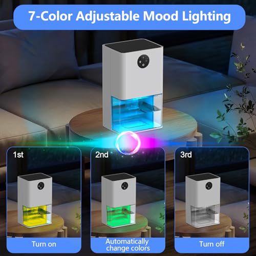 Deyagoo Dehumidifier, 1500ML (50 OZ) Small Dehumidifier for Home (300 Sq. Ft), Quiet with Auto Shut Off, for Bedroom, RV, Closet - Image 5