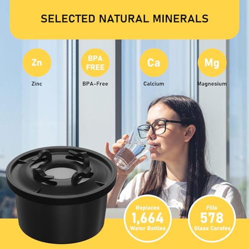 Zomixzo RO100ROPOT Remineralization Water Filters Replacement, Compatible with Bluevua RO100ROPOT and RO100ROPOT(UV) Systems, Alkaline for Reverse Osmosis Filter, Remineralize and Increase pH, 2 Pack - Image 3