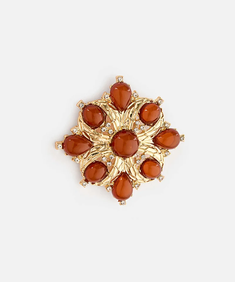 ايبيكيول Contrast Resin-Detail Brooch