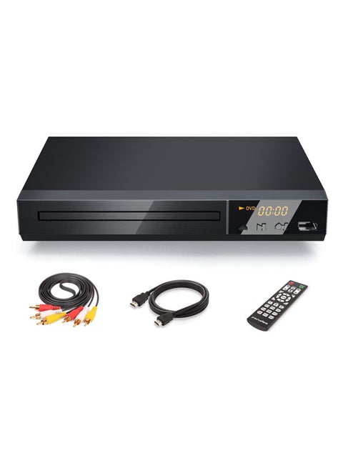 High-definition Mini Vcd Dvd Player Home Use Digital Computer Portable Dvd Player Compact Disc-Body Color:Black With HD Line (US Standard)