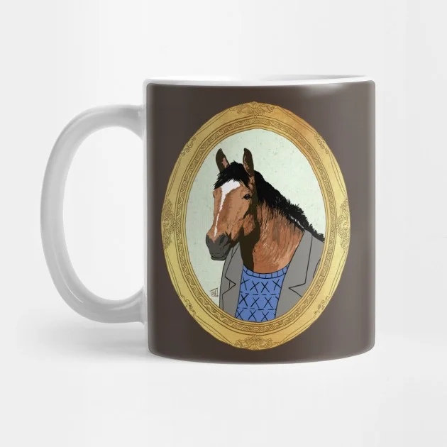 Pixxa Bojack Horseman A Portrait Of The Horse As A Young Man Mug Glass