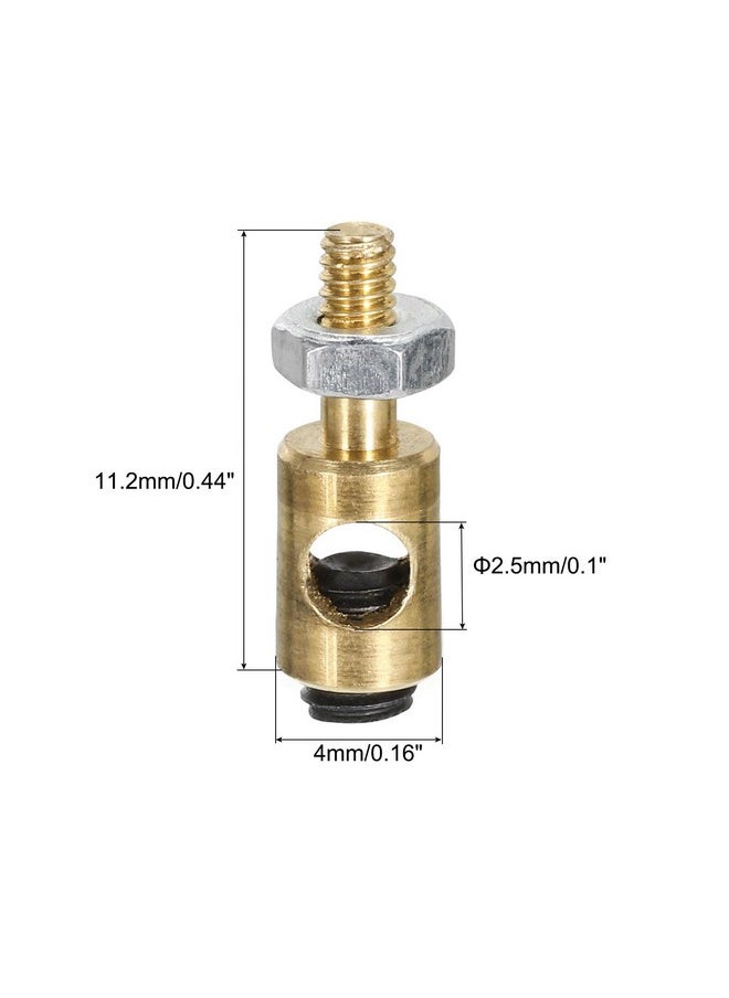 MECCANIXITY Linkage Stoppers Connecting Servo Arm,Adjustable Push Rod With Nut And Screw For Rc Airplane,D4X2.5Mm 8Pcs  - Image 2