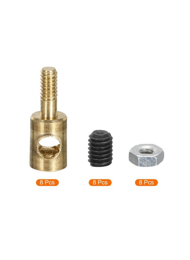 MECCANIXITY Linkage Stoppers Connecting Servo Arm,Adjustable Push Rod With Nut And Screw For Rc Airplane,D4X2.5Mm 8Pcs  - Image 3