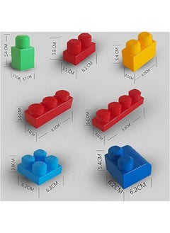 DURKU Large 88-Piece Building Blocks Set - Educational Construction Toy for Kids - Multi-Color Bricks - BPA-Free - Safe and Fun  - Image 2