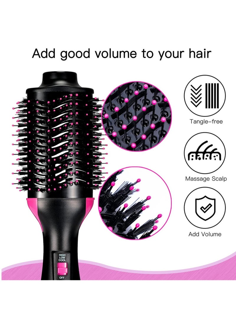 Hair Dryer Brush,One Step Hot Air Brush,3 in 1 Upgrade Blow Dryer Brush,Hair Dryer & Volumizer for Hair Straightening, Curling and Styling，Reduce Frizz and Static, Black - Image 3
