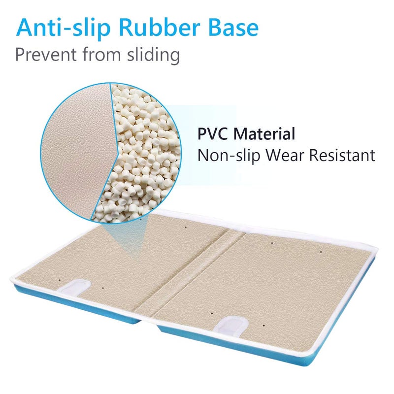 GameXcel Bath Knee Pad - 1.5inch Extra Thick Bath Kneeling Pad Non-Slip Rubber - Foldable Bathtub Knee Mat Large Safety Bath Kneeler Pad for Baby Bathtime, Garden Work, Exercise - Gray - Image 5