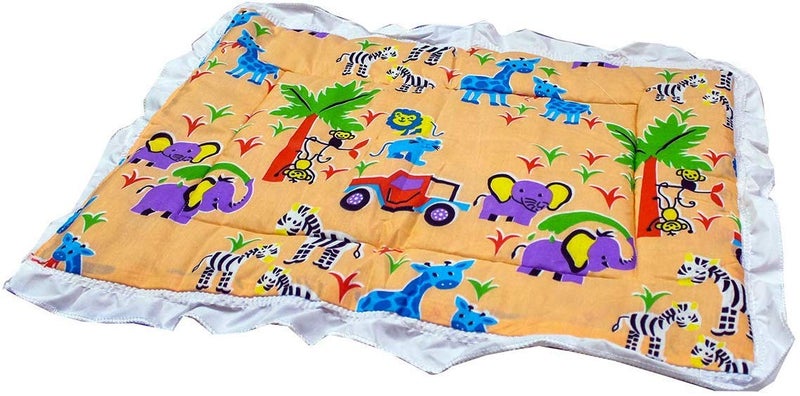 Fareto Newborn Baby Lacy Muslin Godari, Cradle Bed, Baby Bed (Multicolored)(0-6 Months)(Size: L-28 Inchs, B-19 Inchs)(Pack of 1) - Image 1