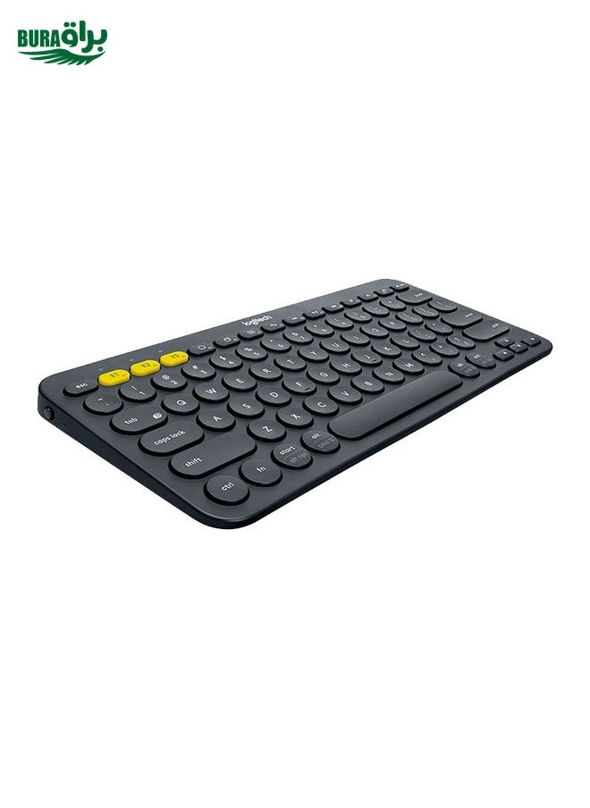 BURAQ Logitech K380 Portable Multi-Device Wireless Bluetooth Keyboard(Black)  - Image 3