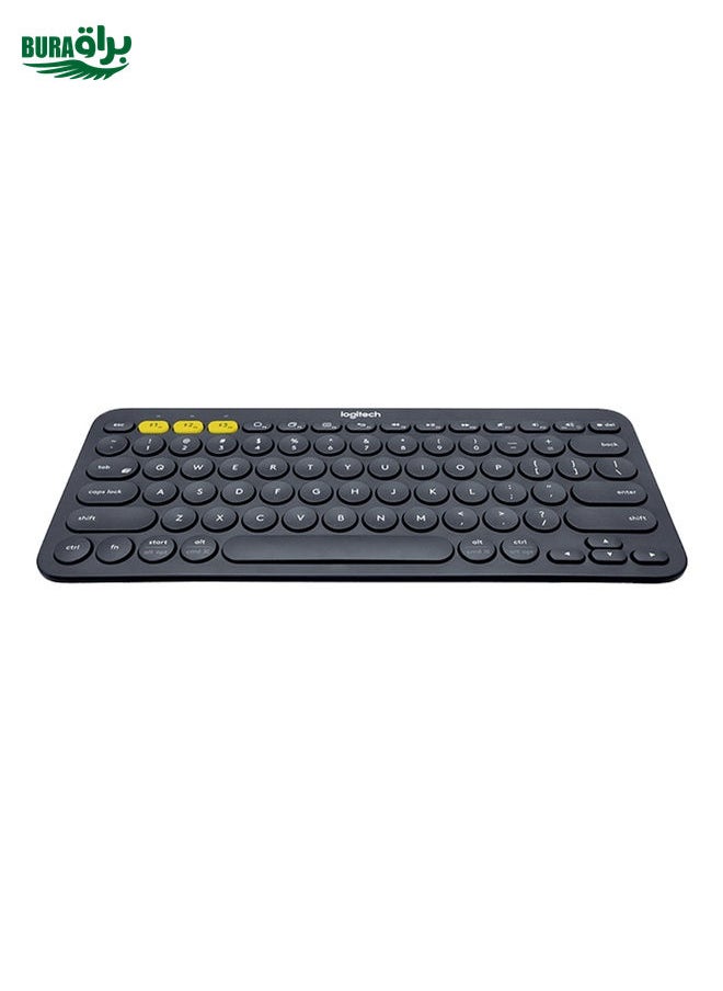 BURAQ Logitech K380 Portable Multi-Device Wireless Bluetooth Keyboard(Black)  - Image 2