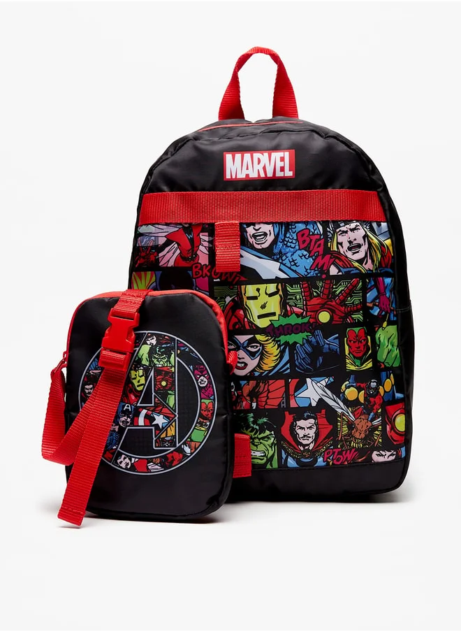 MARVEL Marvel Avengers Print Backpack and Pouch Set