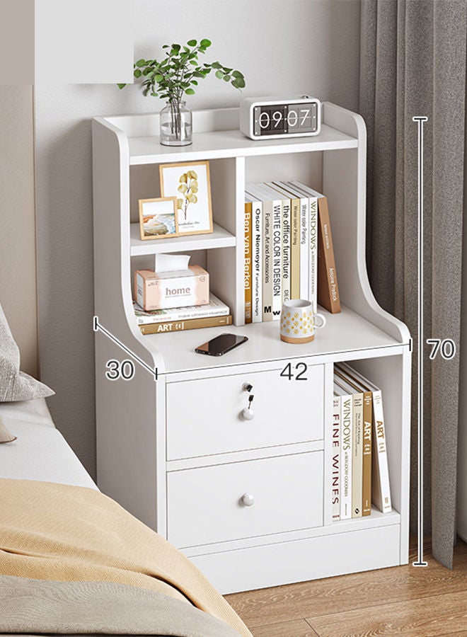 Sharpdo خزانة تخزين طاولة جانبية حديثة وعصرية 42*30*70سم - Image 1