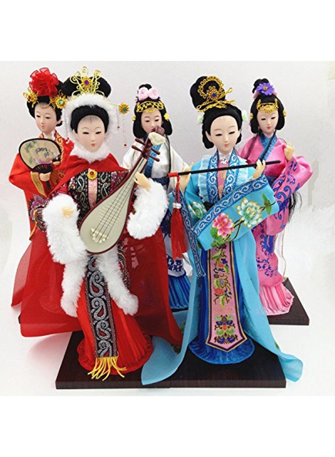 NW Chinese Traditional Handicraft Silk Figurine Collectible Chinese Doll Silk Doll (1805-B) - Image 5