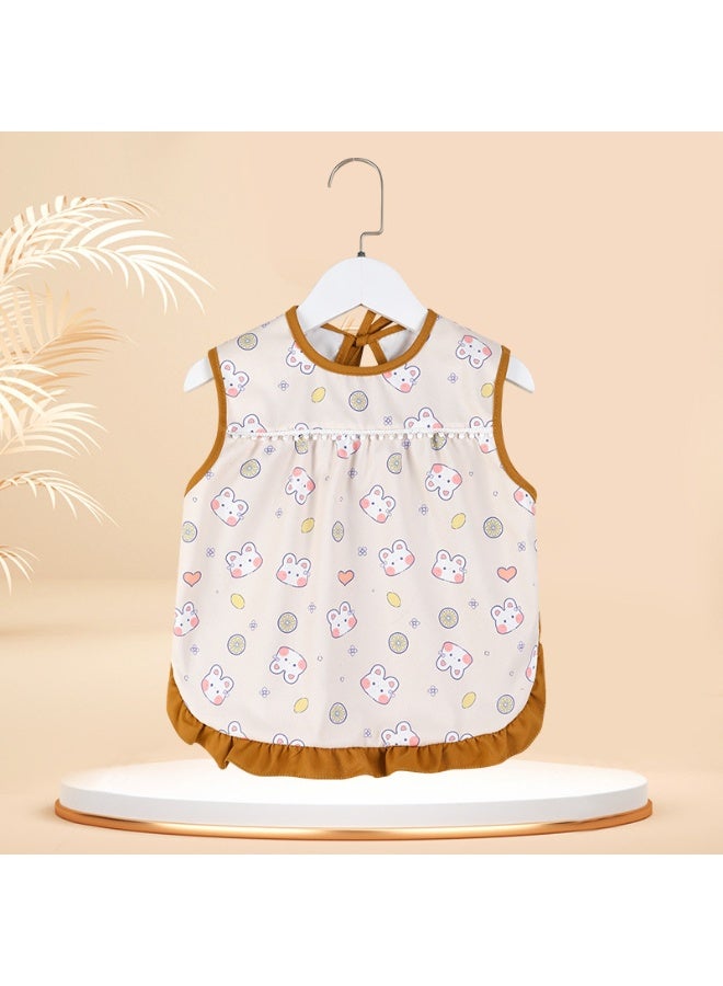 KUYING Baby Hood Sleeveless Waterproof Bib 