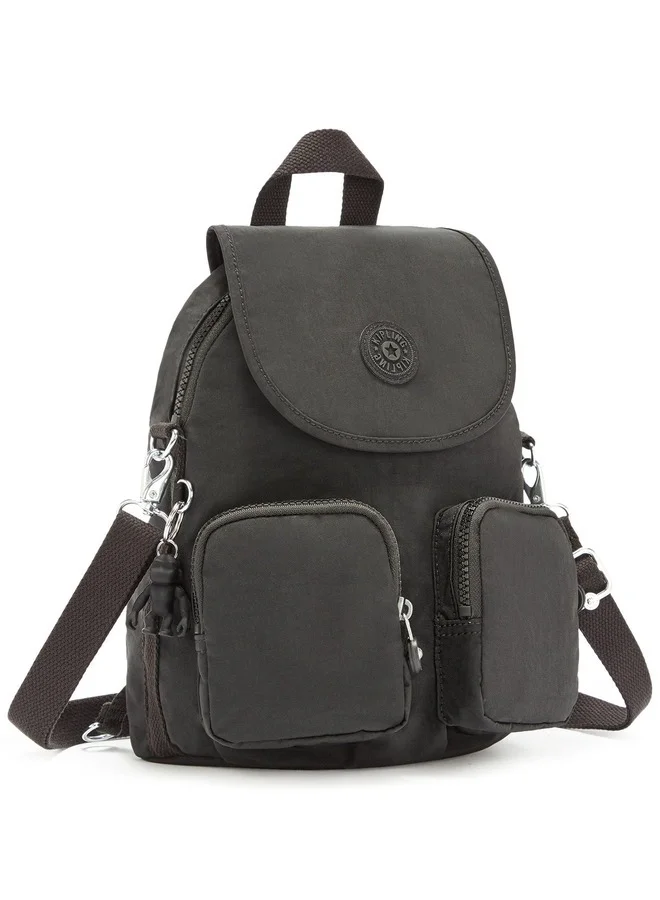 Kipling Small Backpack (Convertible To Shoulderbag) Female Black Noir Firefly Up