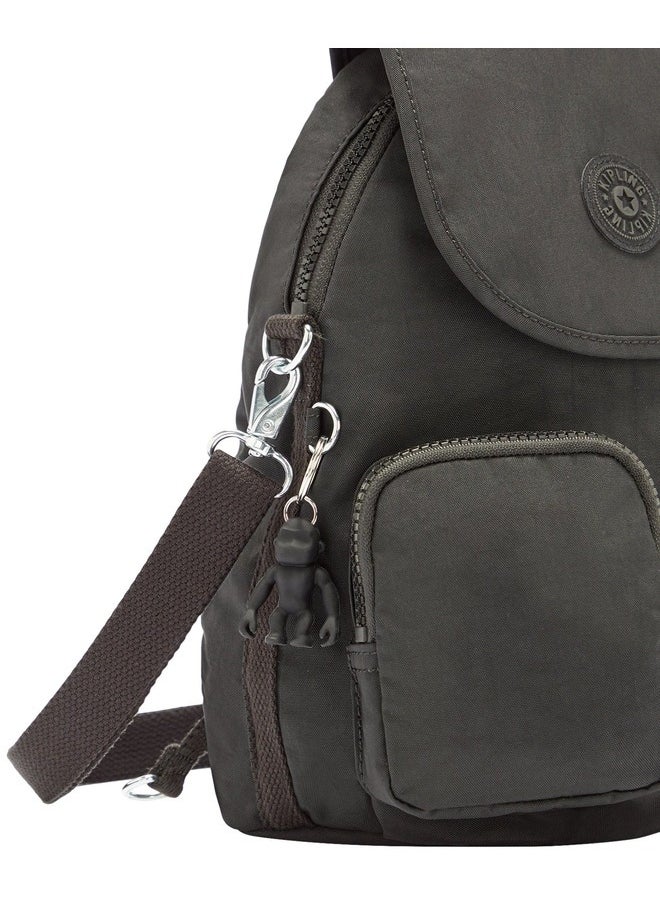 kipling Small Backpack (Convertible To Shoulderbag) Female Black Noir Firefly Up  - Image 3