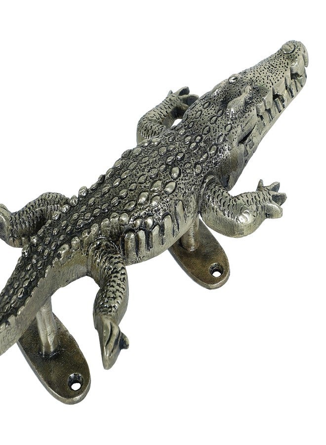 Two Moustaches 10 Inches Crocodile Design Brass Door Handle, Handle for Main Door, Brass Door Handles, Main Door Handles, Pack of 1 - Image 5