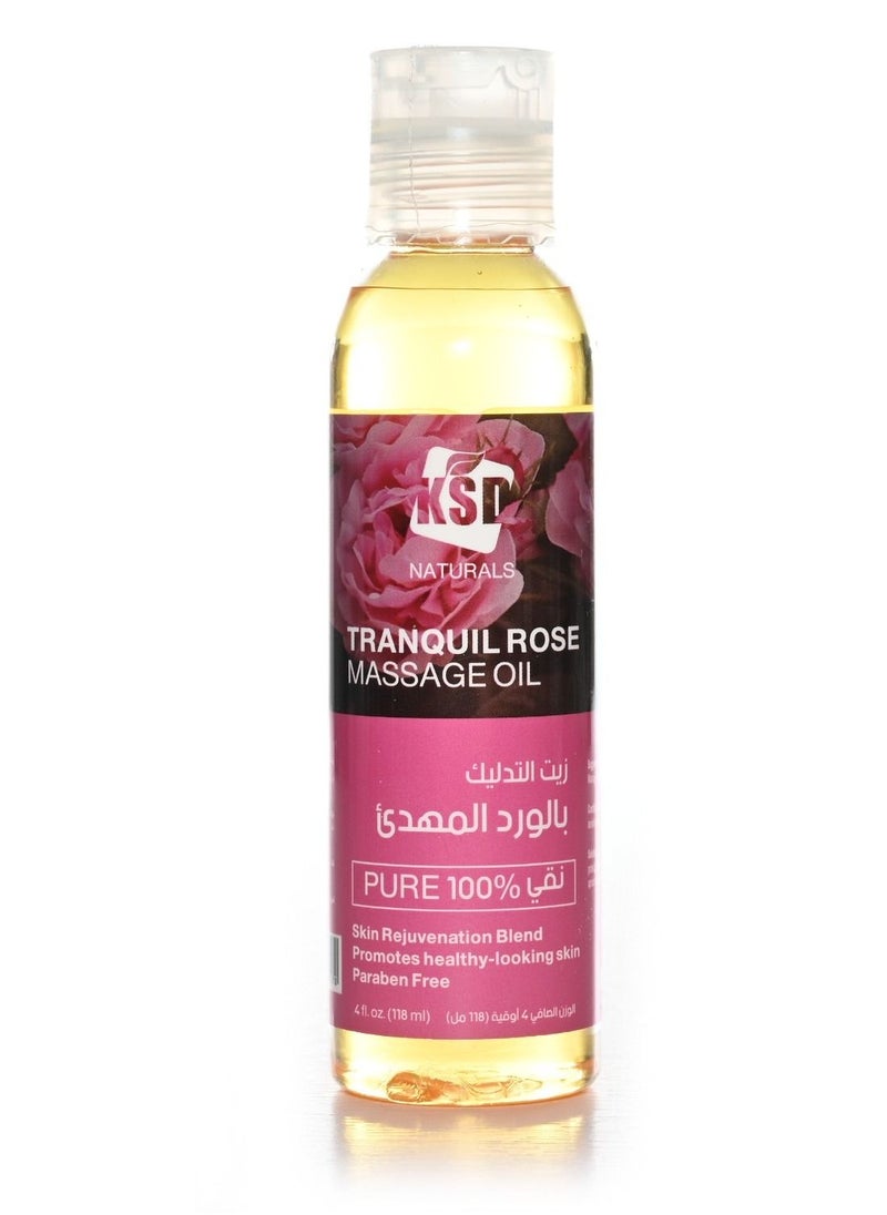 KSD Tranquil Rose Massage Oil 118ML  - Image 1