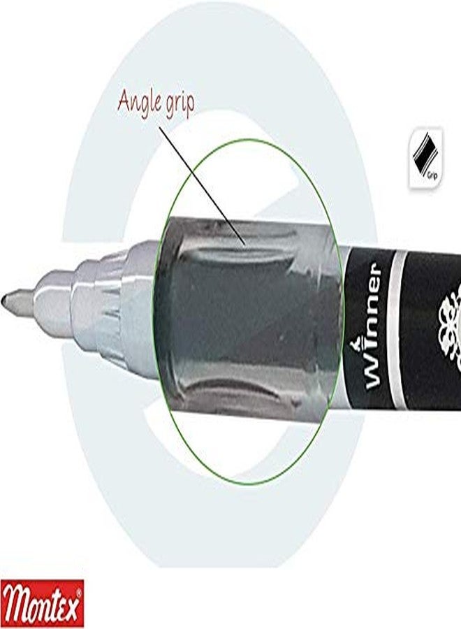 Montex Winner Jumbo Gel Pen - Black (Pack of 20) By DTL Company - Image 4