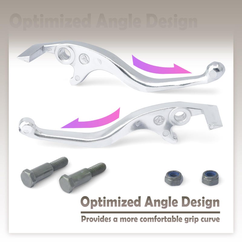 VAINELY 1 Pair Left and Right Lever Handbrake Compatible with Tuttio Soleil01 E-Bike, Dirt Bike Hand Brake Levers - Image 4