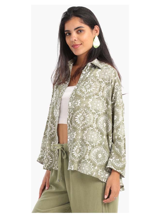 Clue Classic Printed Blouse - Image 2