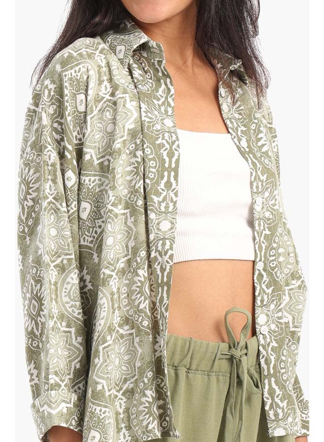 Clue Classic Printed Blouse - Image 4