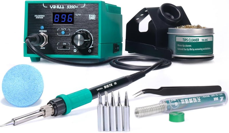 YIHUA 939D+ Digital Soldering Station with Precision Heat Control (392°F to 896°F) - Image 1