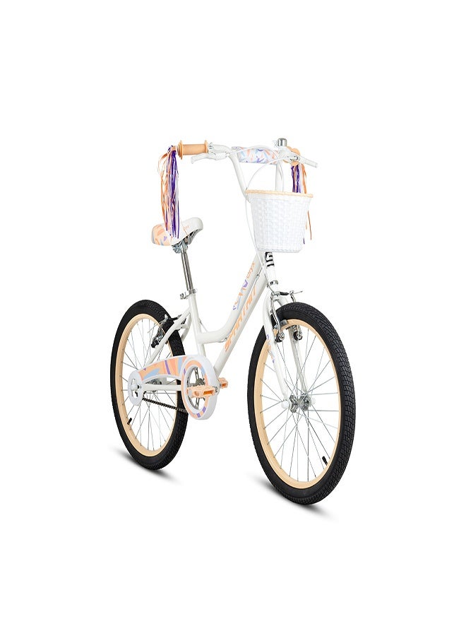 Spartan Oryx Kids Bike | 20 Inch Wheel Size | Single Speed | Light Peach Color - Image 1