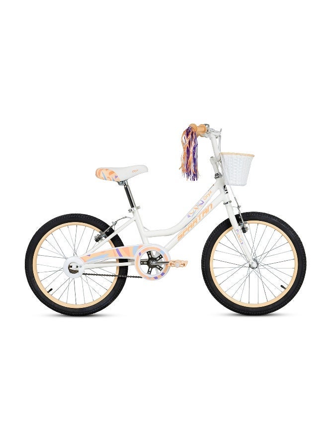 Spartan Oryx Kids Bike | 20 Inch Wheel Size With Training Wheels | Single Speed | Light Peach Color - Premium Road Bikes for Performance, Durability and Everyday Use - Image 2