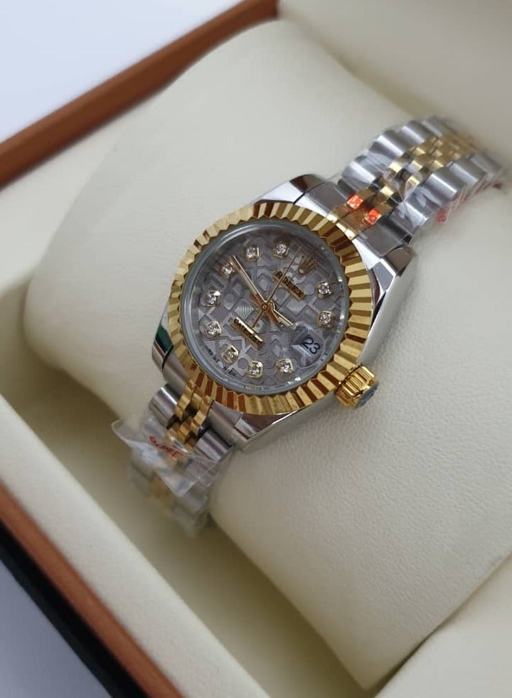Rolex Women's watch with gray dial 