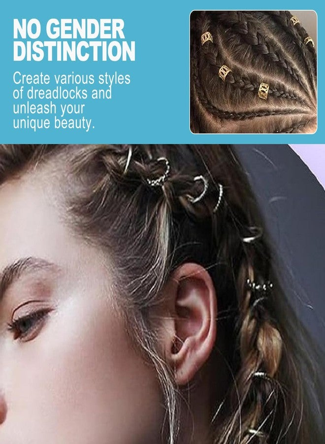 CoguZed 220-Pieces Gold & Golden Yellow Hair Charms for Braids & Dreadlocks – Hair Jewelry for Braids for Women - Image 5