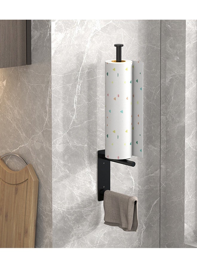 هومستر حامل ورق المرحاض الحديث في الحمام - موزع لفة التخزين المثبتة على الجدار للحمام - منظم الأنسجة اللاصق الذاتي أو المسمار لتوفير المساحة - Image 3