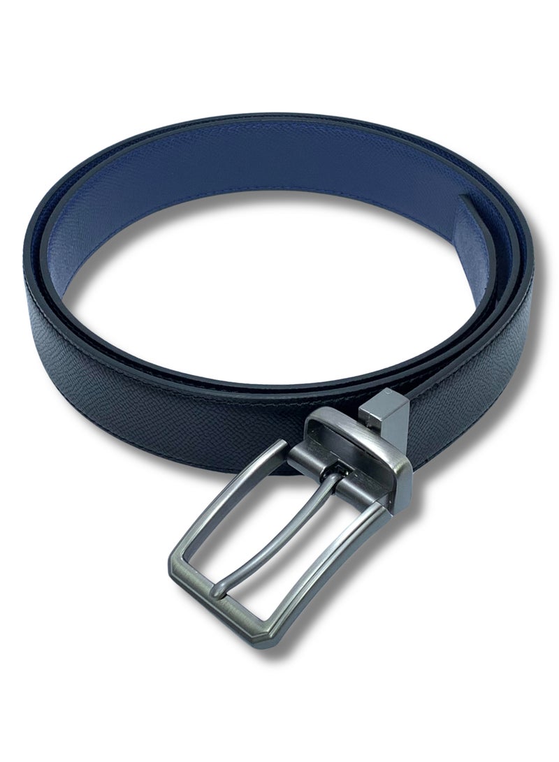 FOCUS Focus Faux Leather Reversible Belt for Men Stylish Formal Belt with Adjustable Buckle – Black & Brown Men's Belt for Formal Wear, Trouser Belt, Gifts for Men  - Image 4